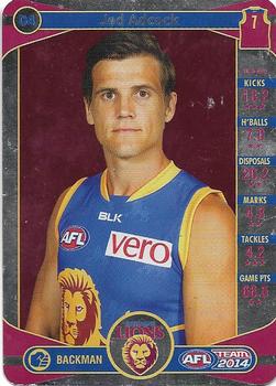 2014 Team Zone AFL Team - Silver #4 Jed Adcock Front